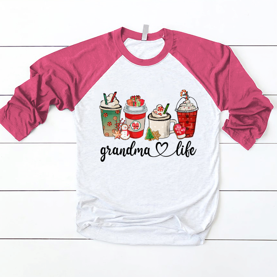 Lofaris Christmas Life Dessert Custom Name Baseball Shirt