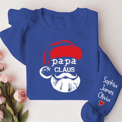 Lofaris Christmas Papa Claus Gift Custom Name Sweatshirt