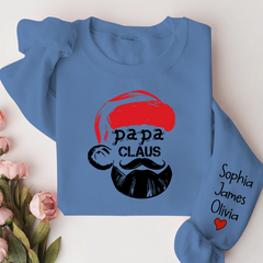 Lofaris Christmas Papa Claus Gift Custom Name Sweatshirt