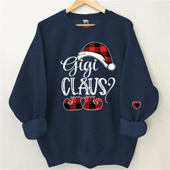 Lofaris Christmas Santa Hat Shoes Custom Nana Kids Sweatshirt