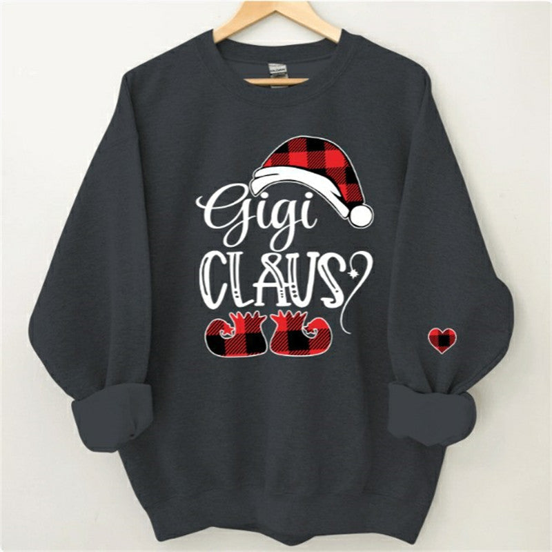 Lofaris Christmas Santa Hat Shoes Custom Nana Kids Sweatshirt