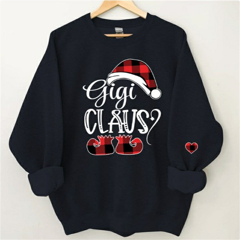 Lofaris Christmas Santa Hat Shoes Custom Nana Kids Sweatshirt