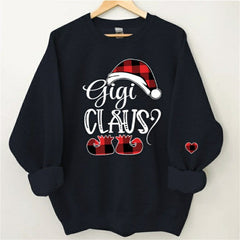 Lofaris Christmas Santa Hat Shoes Custom Nana Kids Sweatshirt