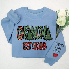 Lofaris Christmas Tree Grandma Est And Kids Custom LTP01