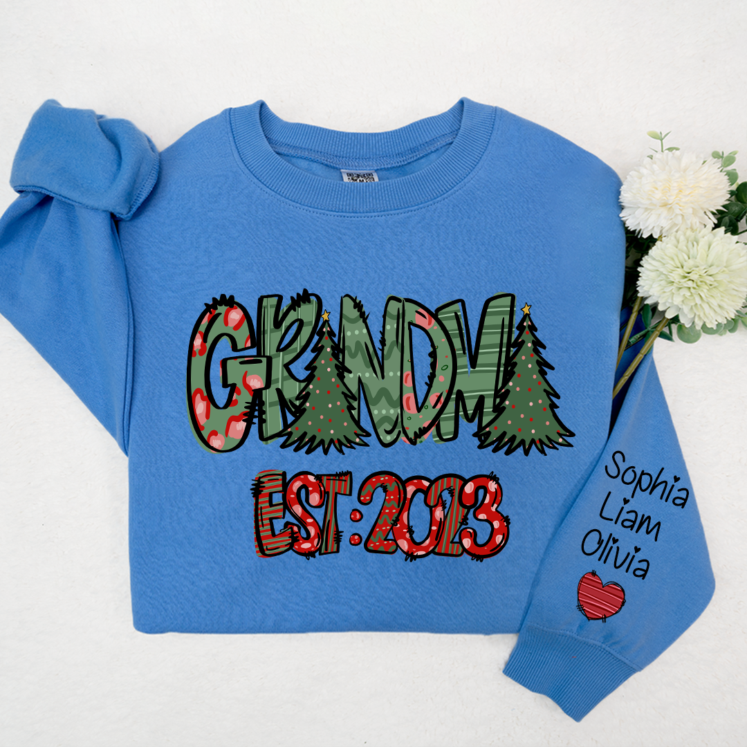 Lofaris Christmas Tree Grandma Est And Kids Custom LTP01