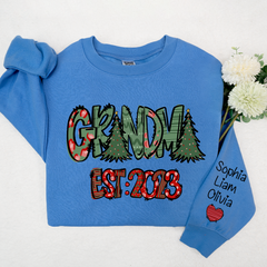 Lofaris Christmas Tree Grandma Est And Kids Custom LTP01