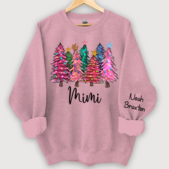 Lofaris Christmas Tree With Lights Grandma Custom Sweatshirt