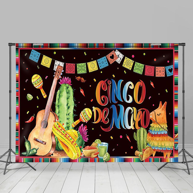 Lofaris Cinco De Mayo Festival Fiesta Theme Party Backdrop