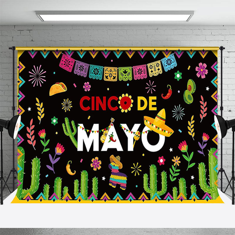 Lofaris Cinco De Mayo Mexico Carnival Party Mexican Fiesta Backdrop