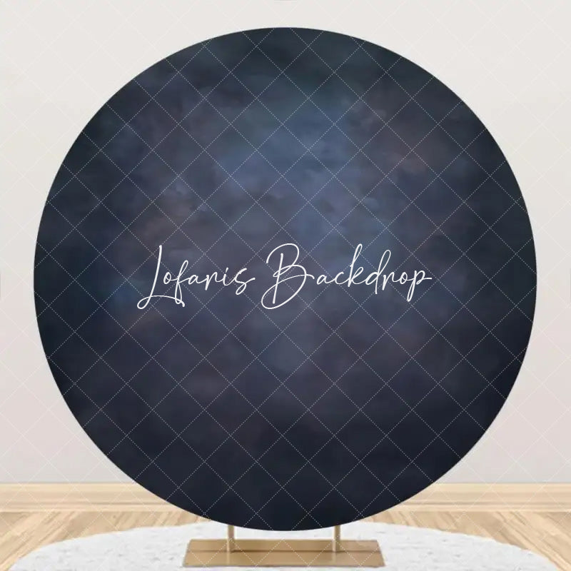 Lofaris Circle Dark Gray Abstract Texture Birthday Backdrop