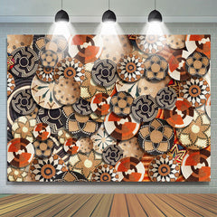 Lofaris Circle Flowers Ethiopian Basket Pattern Backdrop