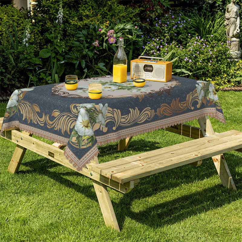 Lofaris Classic Flower Pattern Rectangle Tablecloth
