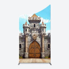 Lofaris Classic Game Castle Blue Sky Arch Birthday Backdrop