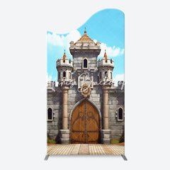 Lofaris Classic Game Castle Blue Sky Arch Birthday Backdrop