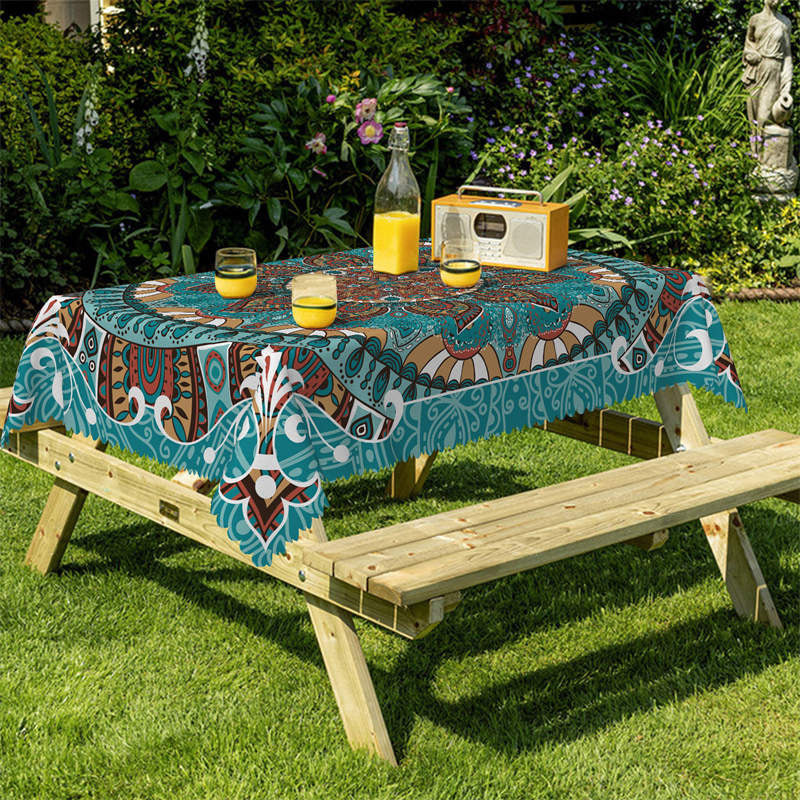 Lofaris Classic Totem Pattern Rectangle Tablecloth