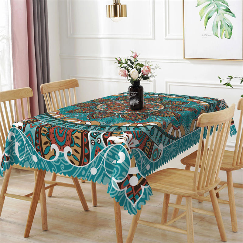 Lofaris Classic Totem Pattern Rectangle Tablecloth