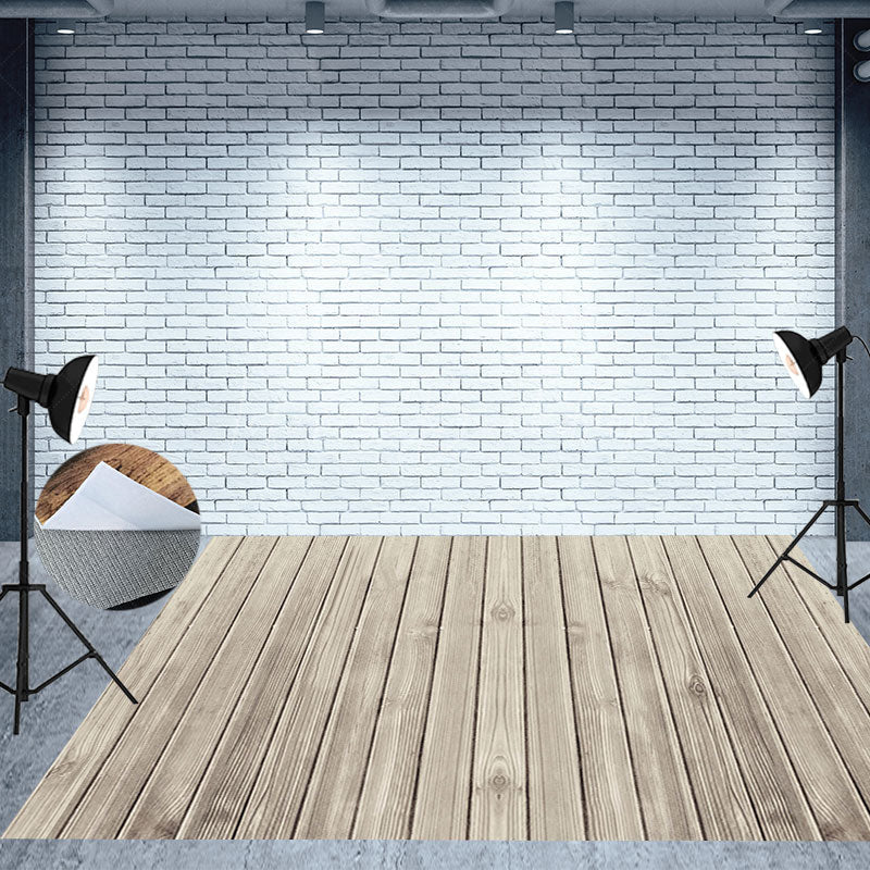 Lofaris Classic Vertical Wood Board Photo Floor Backdrop