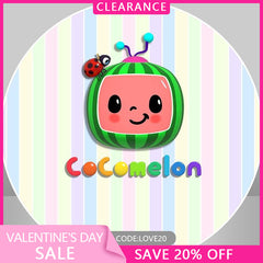 (Ship In 24HR) Circle Watermelon Stripe Birthday Backdrop For Party