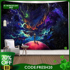 (Ship In 24HR) Huge Galaxy 3D Printed Room Decoration Wall Tapestry