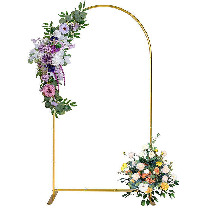 Lofaris Gold 2X5FT Wedding Backdrop Arch Frame Party Decor