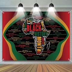 Lofaris Colored Letters Africa Black History Month Backdrop