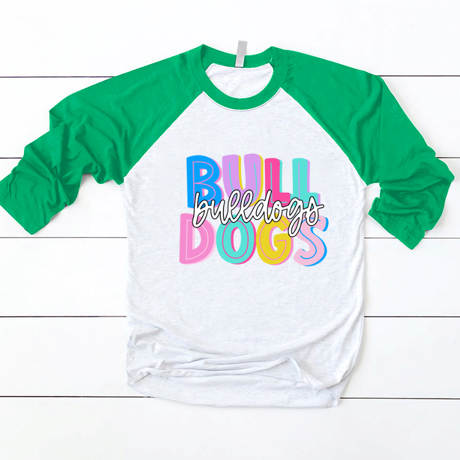 Lofaris Colored School Mascot Teacher Custom Baseball Shirt