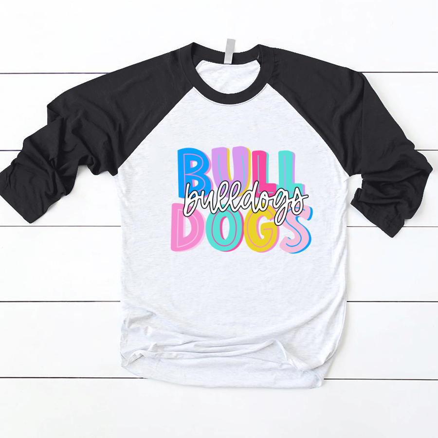 Lofaris Colored School Mascot Teacher Custom Baseball Shirt