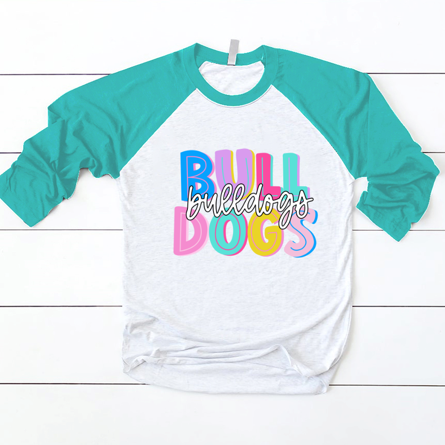 Lofaris Colored School Mascot Teacher Custom Baseball Shirt