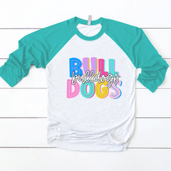 Lofaris Colored School Mascot Teacher Custom Baseball Shirt