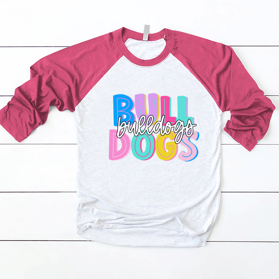 Lofaris Colored School Mascot Teacher Custom Baseball Shirt