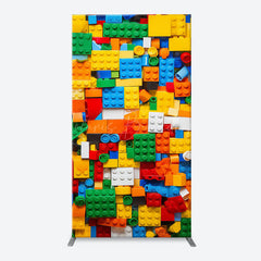 Lofaris Colorful Building Blocks Boy Arch Birthday Backdrop