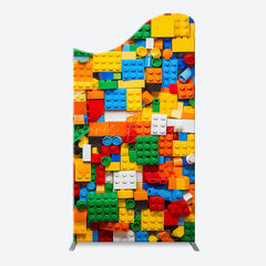 Lofaris Colorful Building Blocks Boy Arch Birthday Backdrop