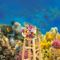 Lofaris Colorful Coral Fish Seabed Natural Scenery Backdrop
