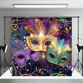 Lofaris Colorful Feather Exquisite Mask Masquerade Backdrop