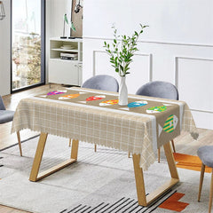 Lofaris Colorful Fish In Middle Rectangle Tablecloth