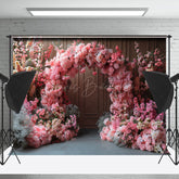 Lofaris Colorful Floral Arch Vintage Wall Wedding Backdrop
