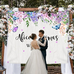 Lofaris Colorful Flowers And Butterfly Spring Theme Backdrop