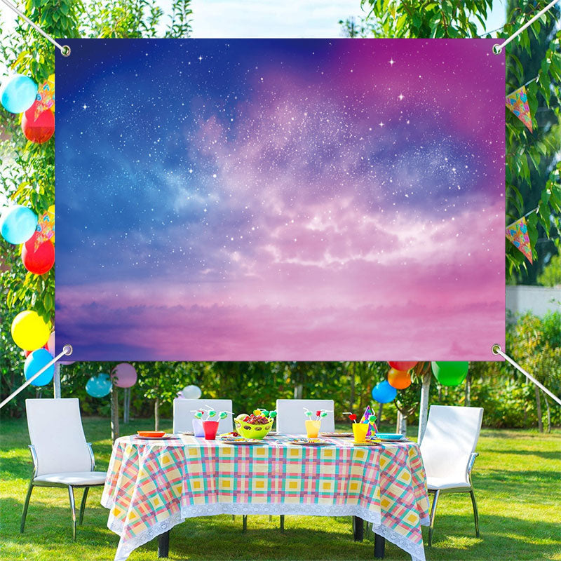 Lofaris Colorful Galaxy Star Clouds Sky Fine Art Backdrop