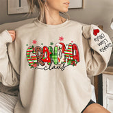 Lofaris Colorful Grandma Kids Custom Christmas Sweatshirt