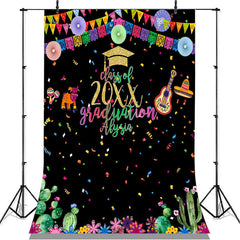 Lofaris Colorful Mexican Easter Class Of 2022 Grad Party Backdrop