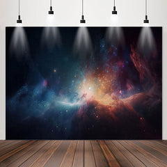 Lofaris Colorful Mystery Glitter Universe Birthday Backdrop