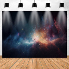 Lofaris Colorful Mystery Glitter Universe Birthday Backdrop