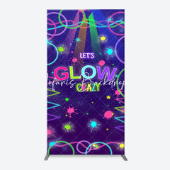 Lofaris Colorful Neon Lets Glow Crazy Arch Birthday Backdrop