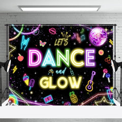 Lofaris Colorful Neon Lights Sequin Ball Star Dance Backdrop
