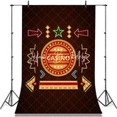 Lofaris Colorful Neon Stars Arrow Casino Birthday Backdrop