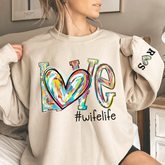 Lofaris Love Birthday Gifts for Couples Husbands New Wives Custom Valentine Sweatshirt LTP01