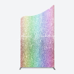 Lofaris Colorful Rainbow Glitter Arch Backdrop For Birthday