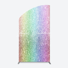 Lofaris Colorful Rainbow Glitter Arch Backdrop For Birthday