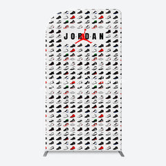 Lofaris Colorful Sneakers Sports Theme Arch Birthday Backdrop