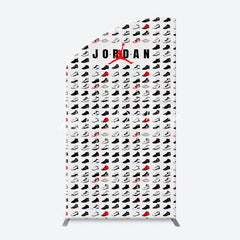 Lofaris Colorful Sneakers Sports Theme Arch Birthday Backdrop
